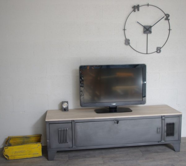 meuble tv industriel vestiaire