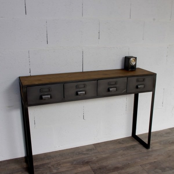 une console style industriel