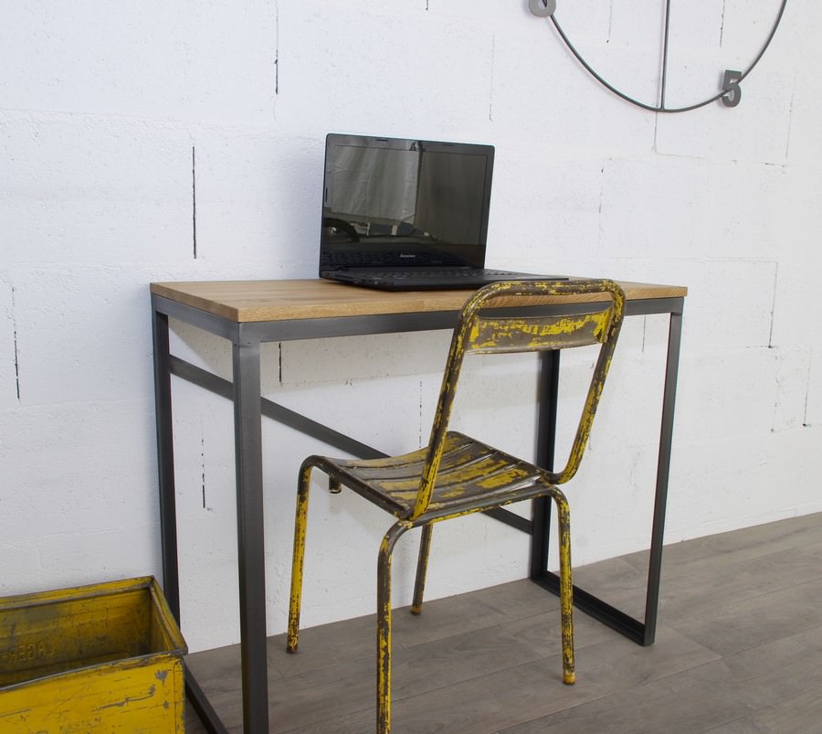 Table de Bureau, 100cm, Style Industriel