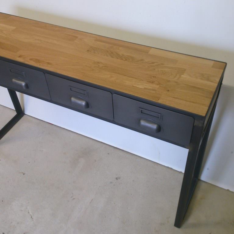 Console style industriel sur-mesure - ref: Houston - Heure Création