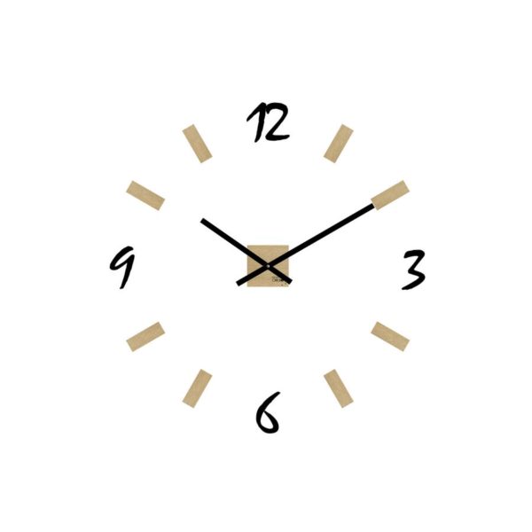 horloge design géante murale avec chiffres en plexi