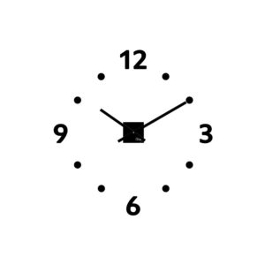 horloge geante design personnalisable en plexi rond
