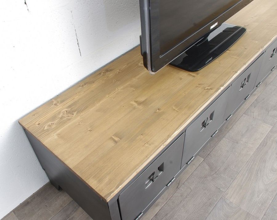 Meuble Tv Avec Enceinte : Accueil Meuble Tv Meuble Tv Industriel Avec Anciens Tiroirs Et Niches Meuble Tv Avec Enceinte : Accueil Meuble Tv Meuble Tv Industriel Avec Anciens Tiroirs Et Niches