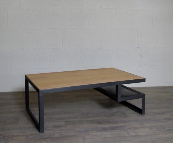 table basse industrielle sur-mesure