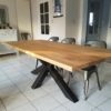 table de repas industrielle sur-mesure