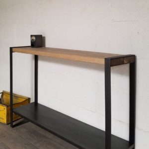 console bois metal sur-mesure mineapolis